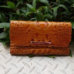 Brahmin Brown Leather Wallet